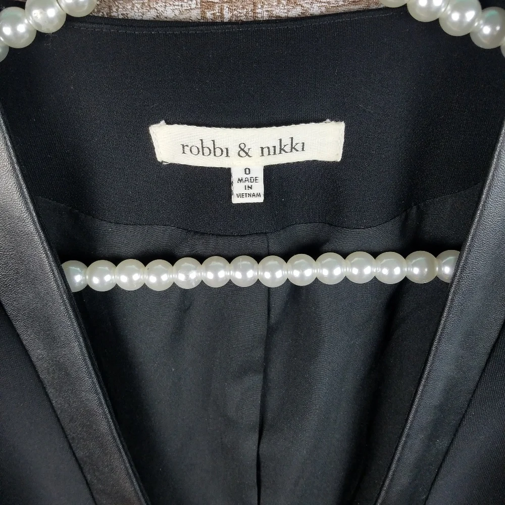 Robbi Nikki blazer Vegan leather trim - Picture 4 of 6